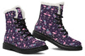 Flamingos Faux Fur Boots - Offbeat Sweetie