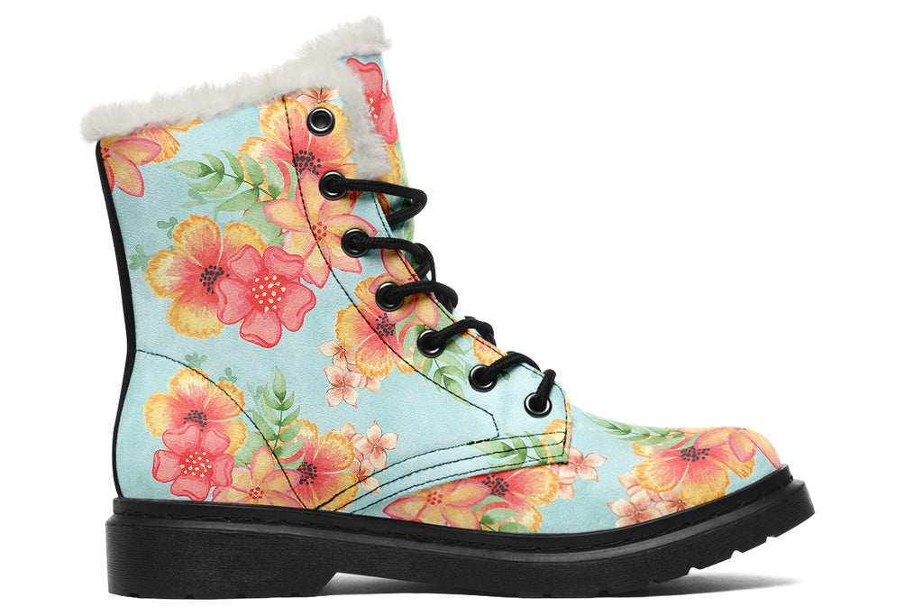 Fleur Faux Fur Boots - Offbeat Sweetie