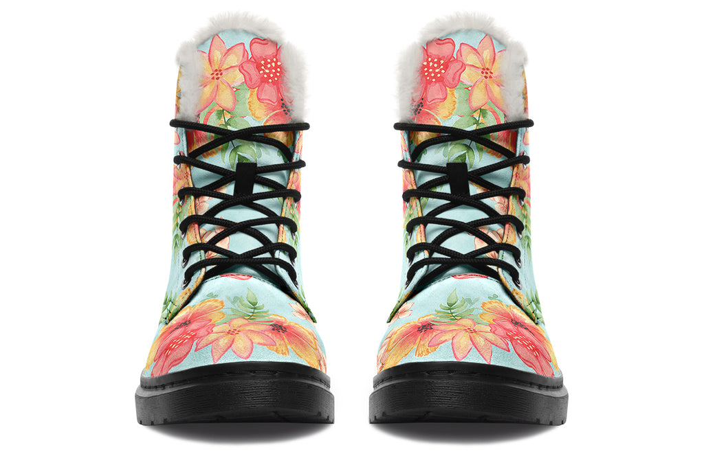 Fleur Faux Fur Boots - Offbeat Sweetie