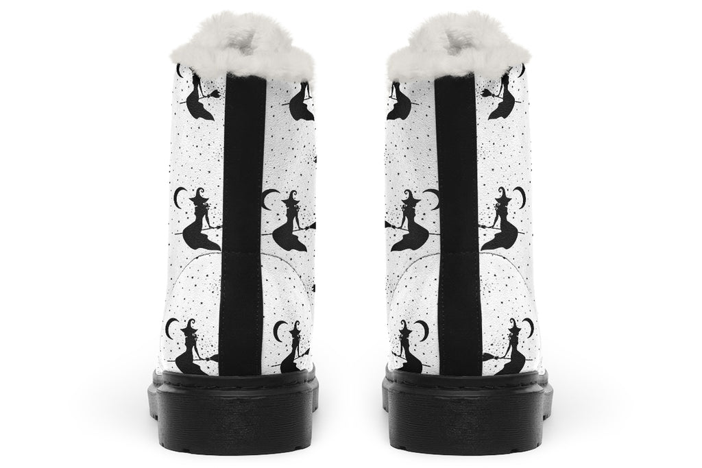 Flying Witches Faux Fur Boots - Offbeat Sweetie