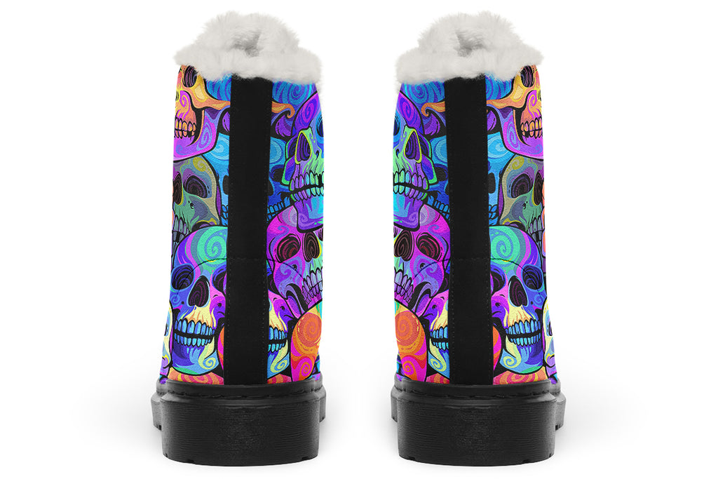 Grave Rave Faux Fur Boots