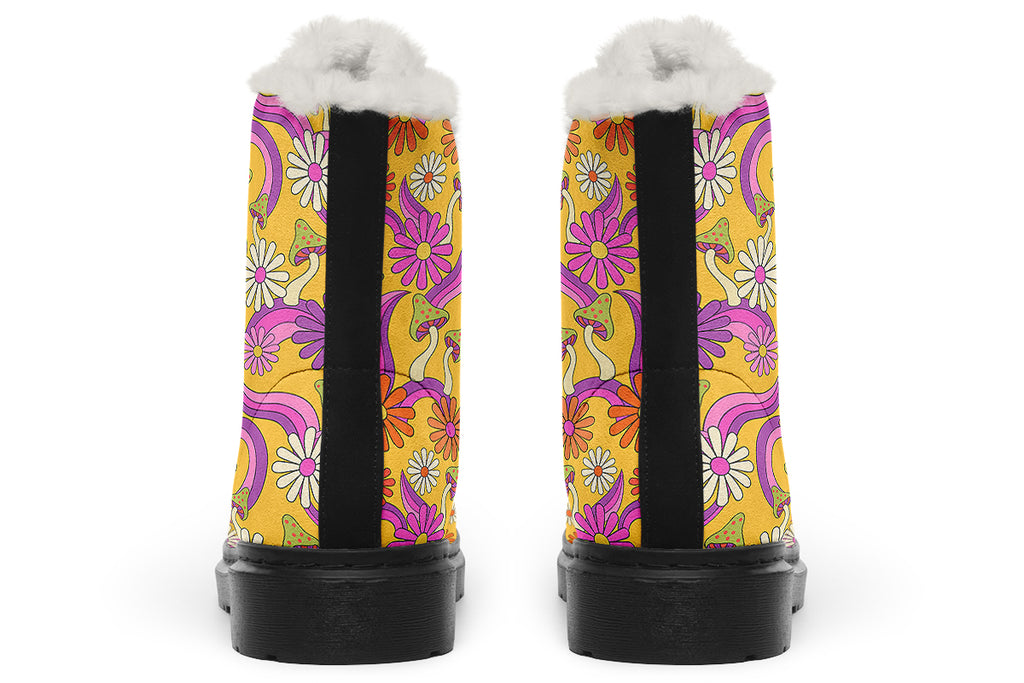 Groovy Garden Faux Fur Boots