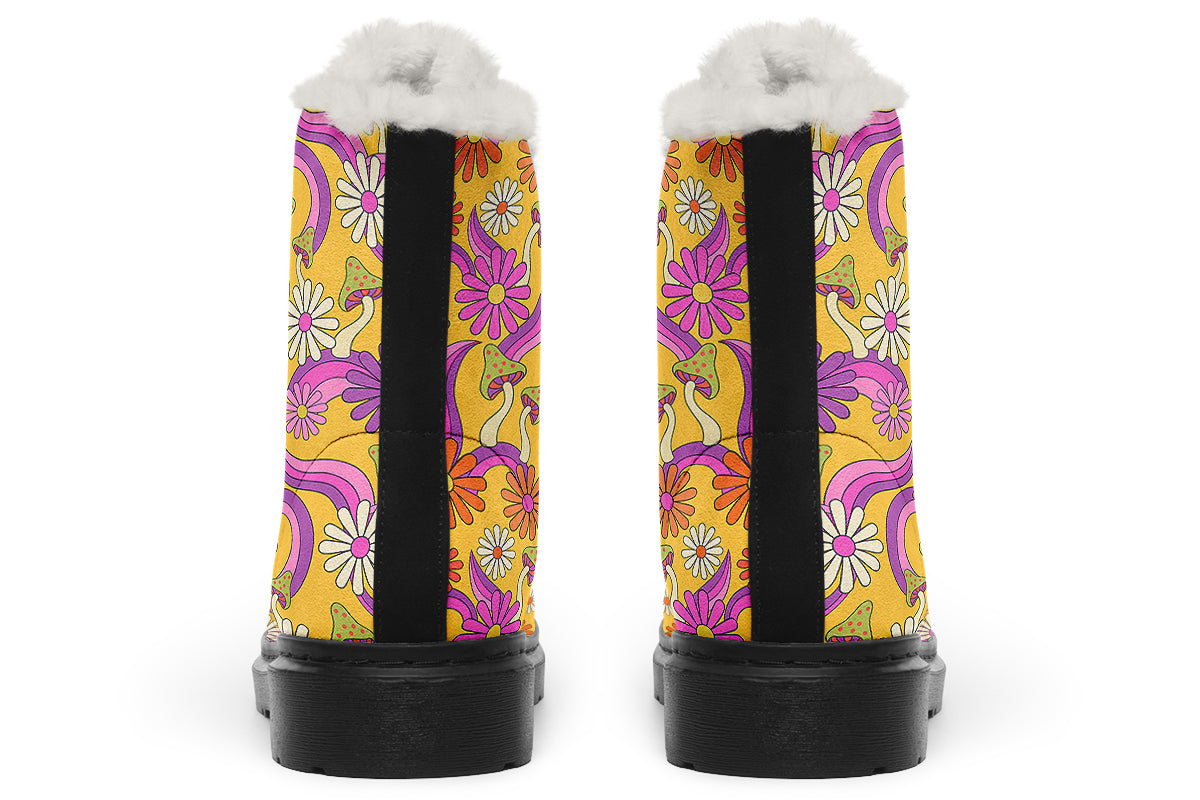 Groovy Garden Faux Fur Boots