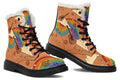 Groovy Tunes Faux Fur Boots - Offbeat Sweetie
