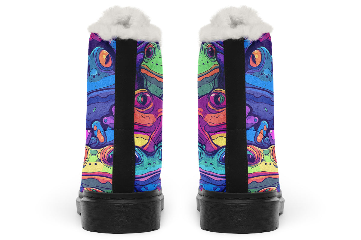 Hypnofog Faux Fur Boots - Offbeat Sweetie