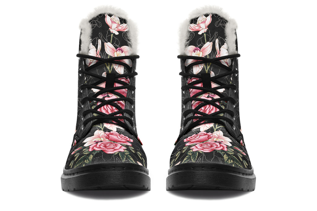 In Bloom Faux Fur Boots - Offbeat Sweetie