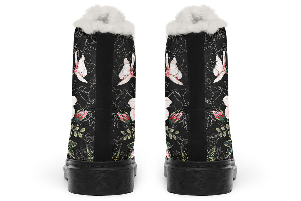 In Bloom Faux Fur Boots - Offbeat Sweetie