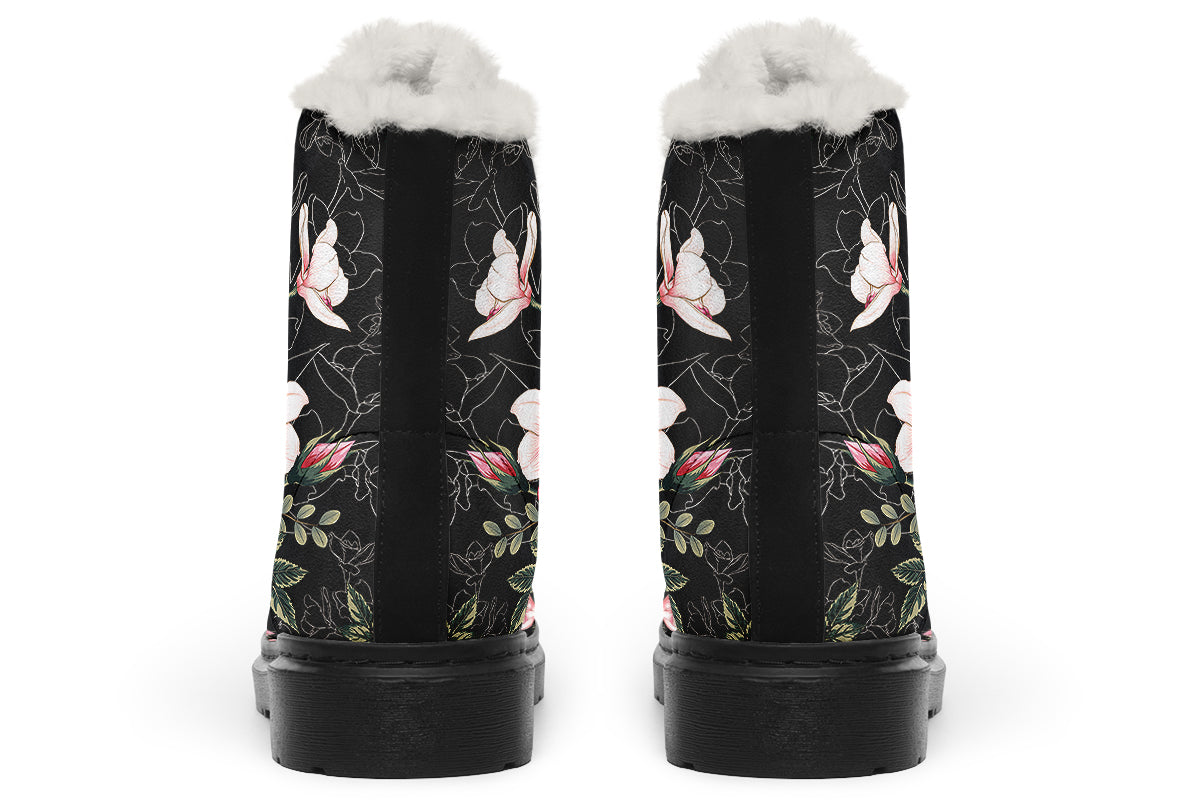In Bloom Faux Fur Boots - Offbeat Sweetie