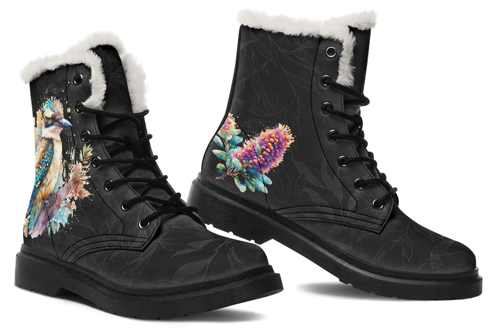 Kookaburra Faux Fur Boots - Offbeat Sweetie