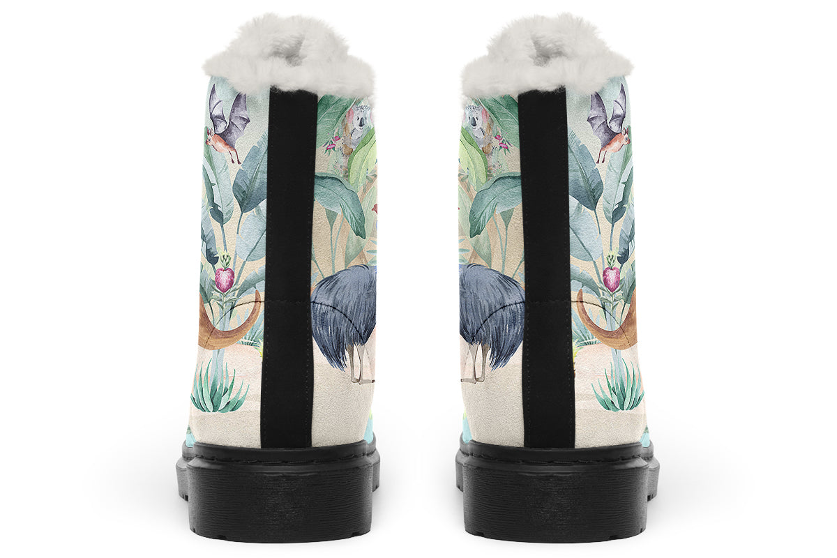 Land Down Under Faux Fur Boots - Offbeat Sweetie