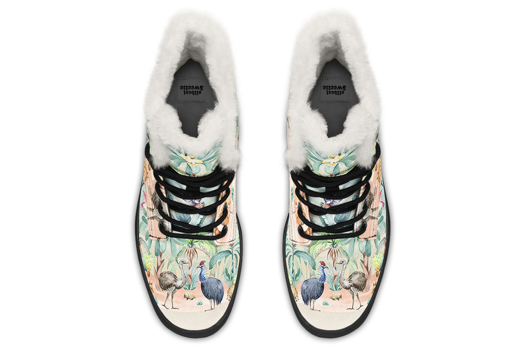 Land Down Under Faux Fur Boots - Offbeat Sweetie
