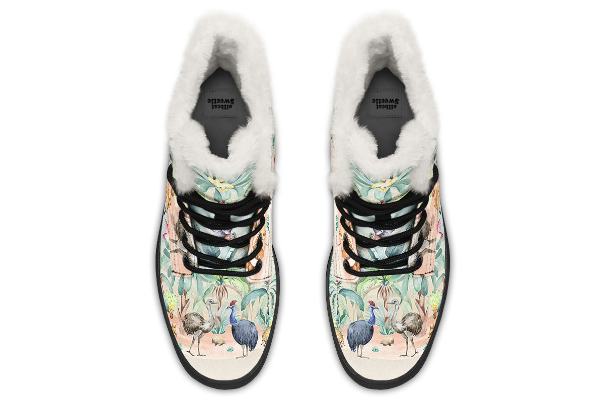 Land Down Under Faux Fur Boots - Offbeat Sweetie