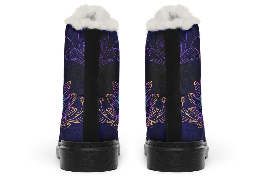 Lotus Faux Fur Boots - Offbeat Sweetie