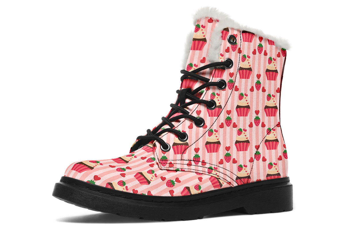 Love At First Bite Faux Fur Boots