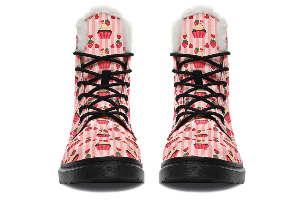 Love At First Bite Faux Fur Boots