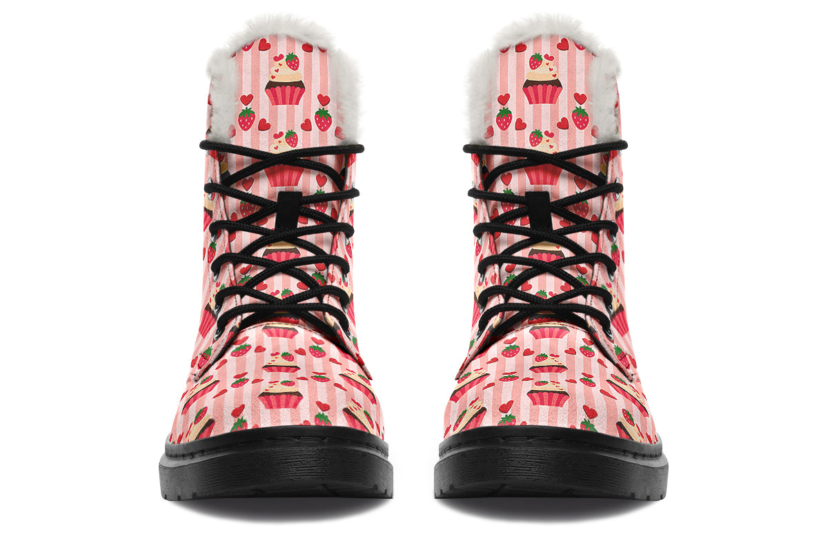 Love At First Bite Faux Fur Boots