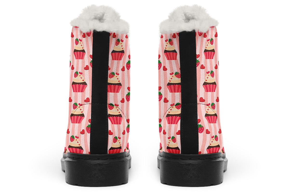 Love At First Bite Faux Fur Boots