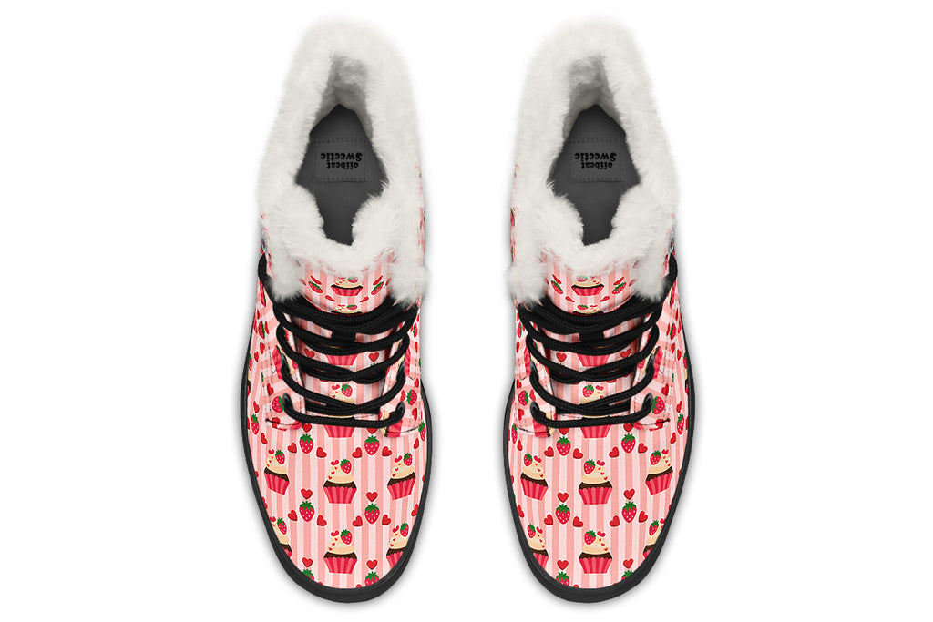 Love At First Bite Faux Fur Boots