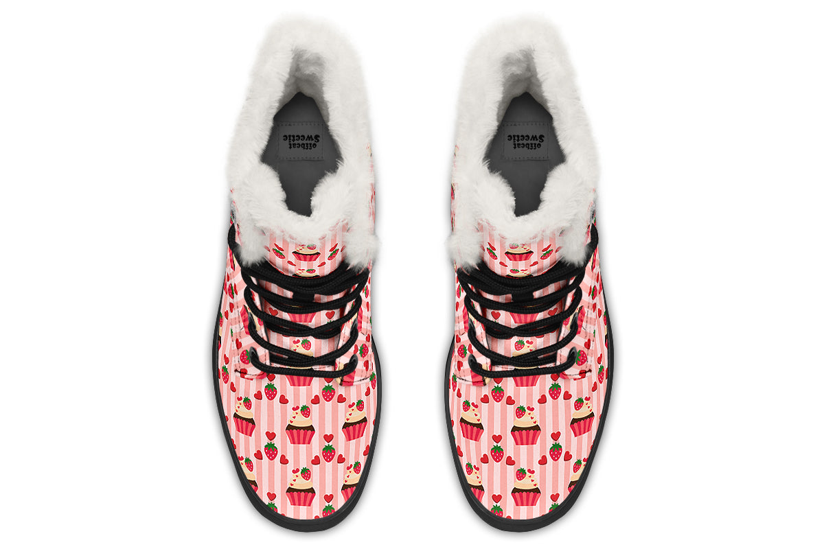 Love At First Bite Faux Fur Boots