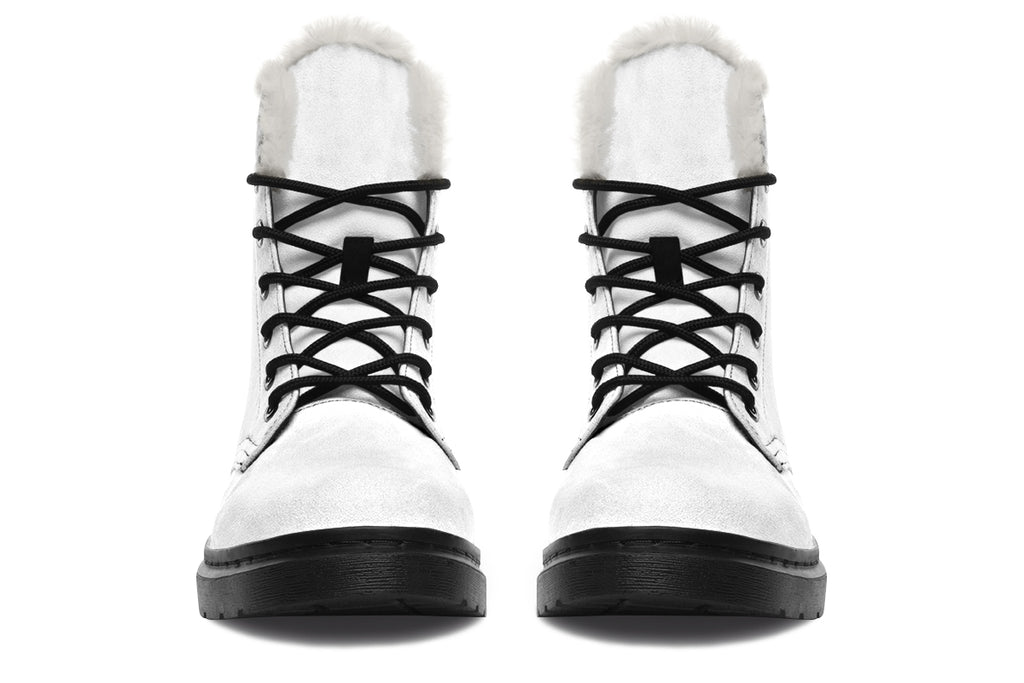 Marshmallow White Faux Fur Boots