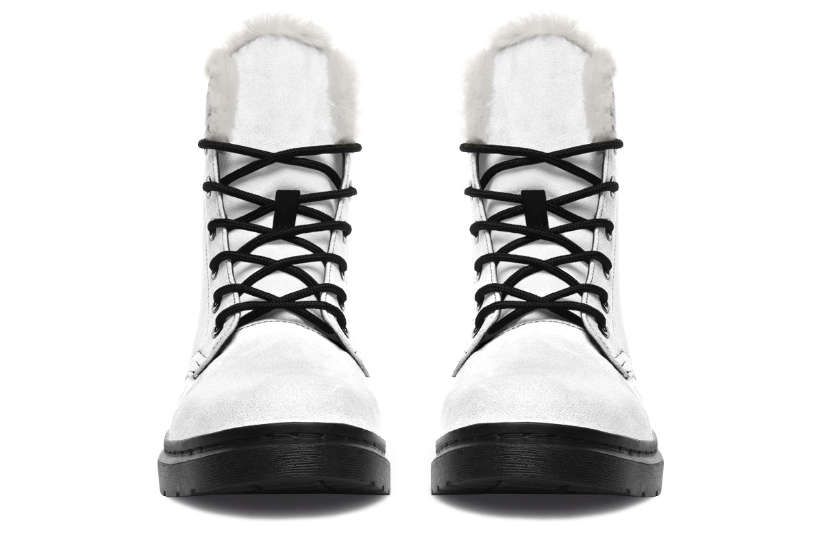 Marshmallow White Faux Fur Boots