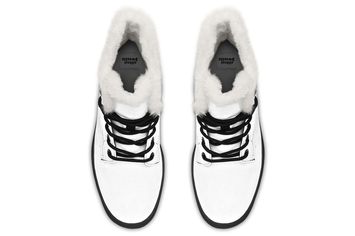 Marshmallow White Faux Fur Boots