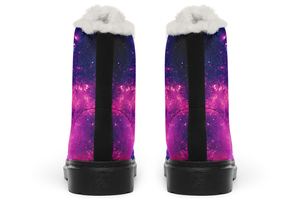 Nebula Faux Fur Boots - Offbeat Sweetie