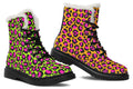 Neon Leopard x Neon Safari Mismatch Faux Fur Boots