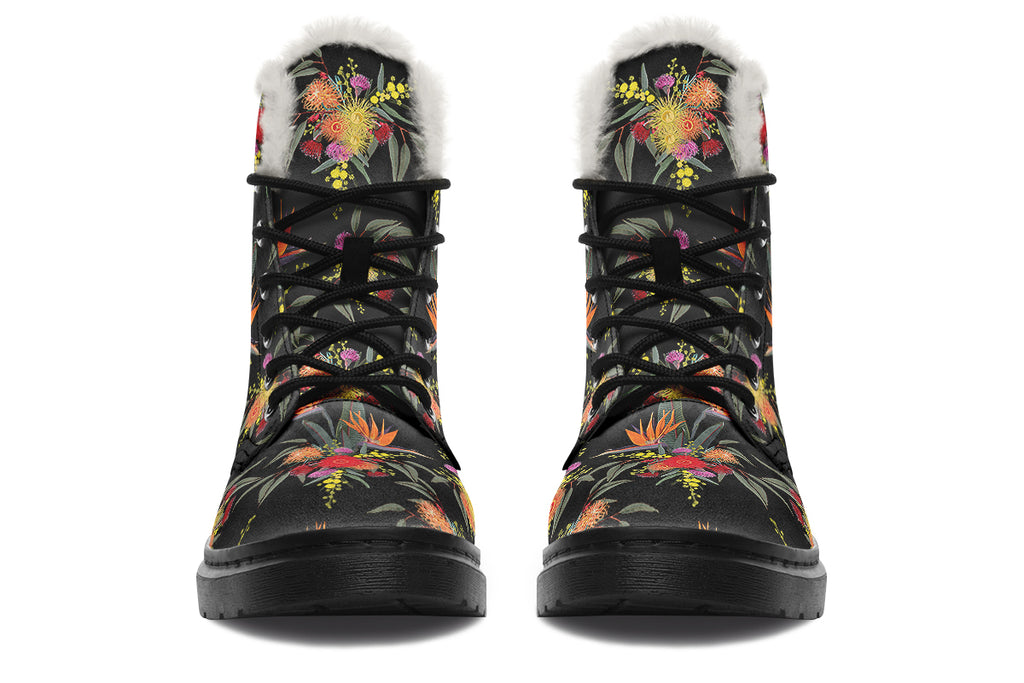 Paradise Faux Fur Boots - Offbeat Sweetie