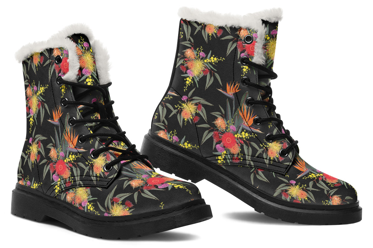 Paradise Faux Fur Boots - Offbeat Sweetie