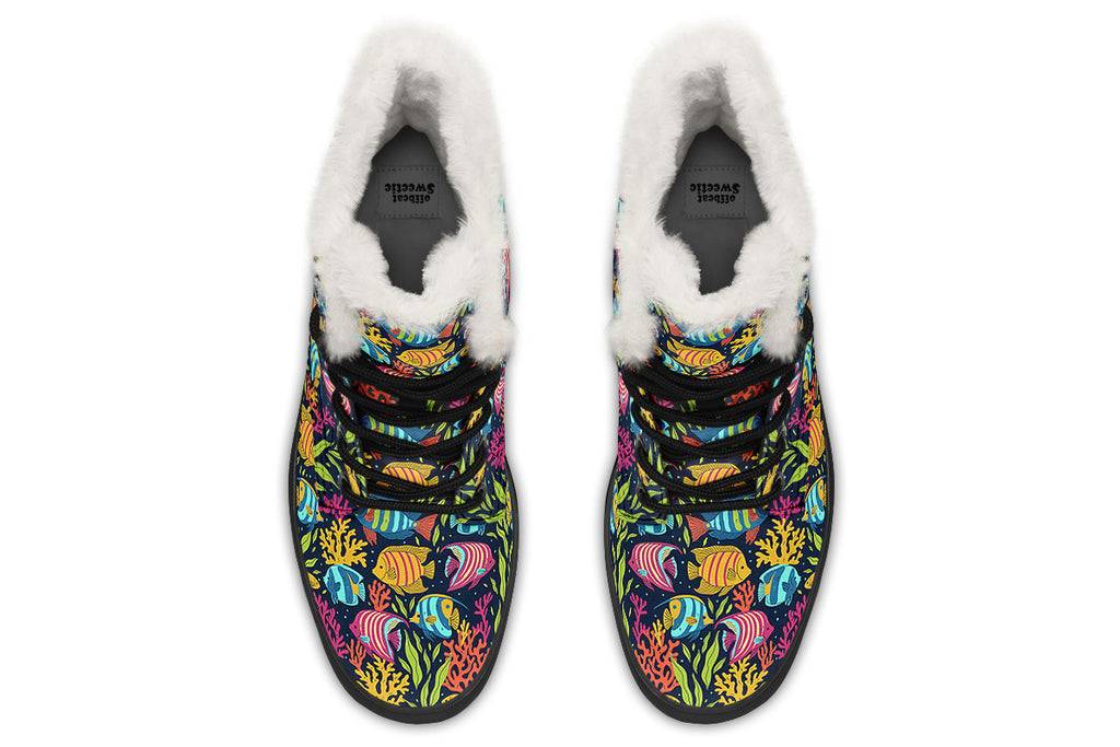 Plenty Of Fish Faux Fur Boots