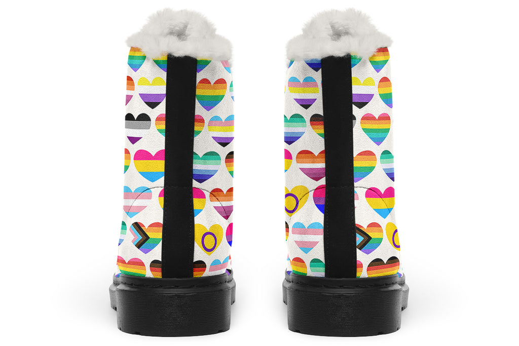Pride Faux Fur Boots - Offbeat Sweetie