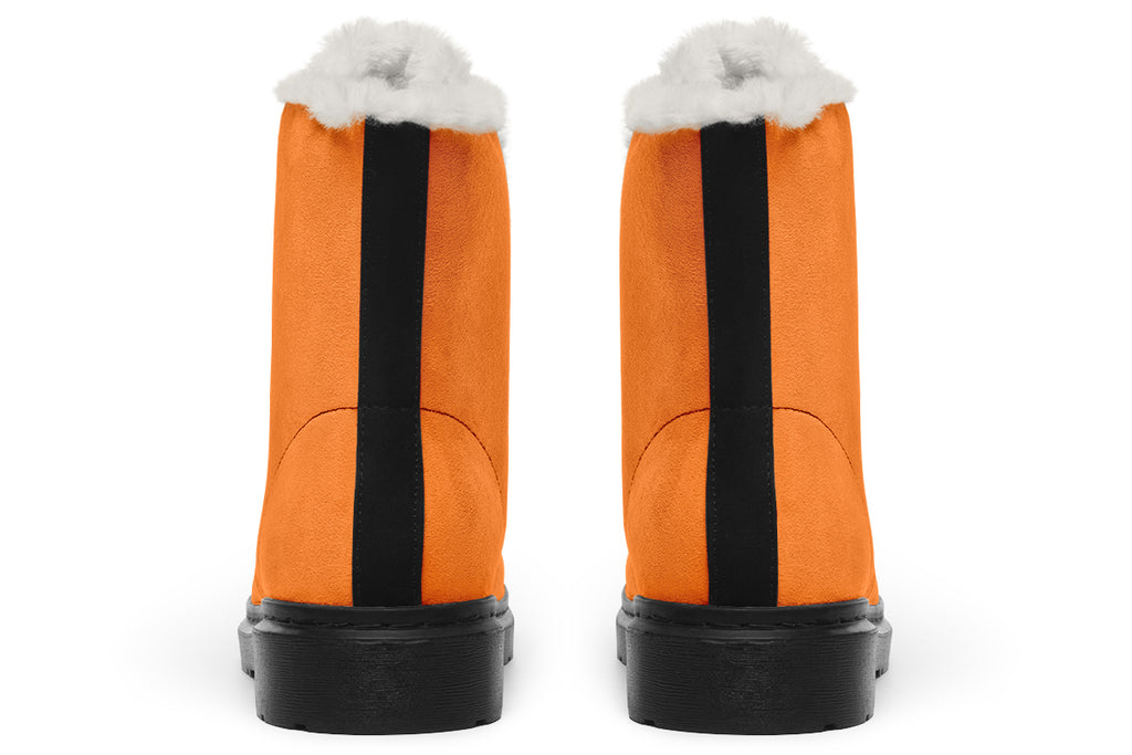 Pumpkin Pop Faux Fur Boots - Offbeat Sweetie