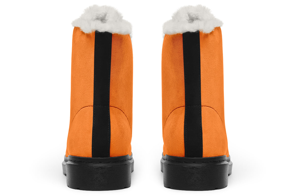 Pumpkin Pop Faux Fur Boots - Offbeat Sweetie