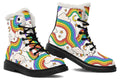 Rainbow Dreams Faux Fur Boots - Offbeat Sweetie