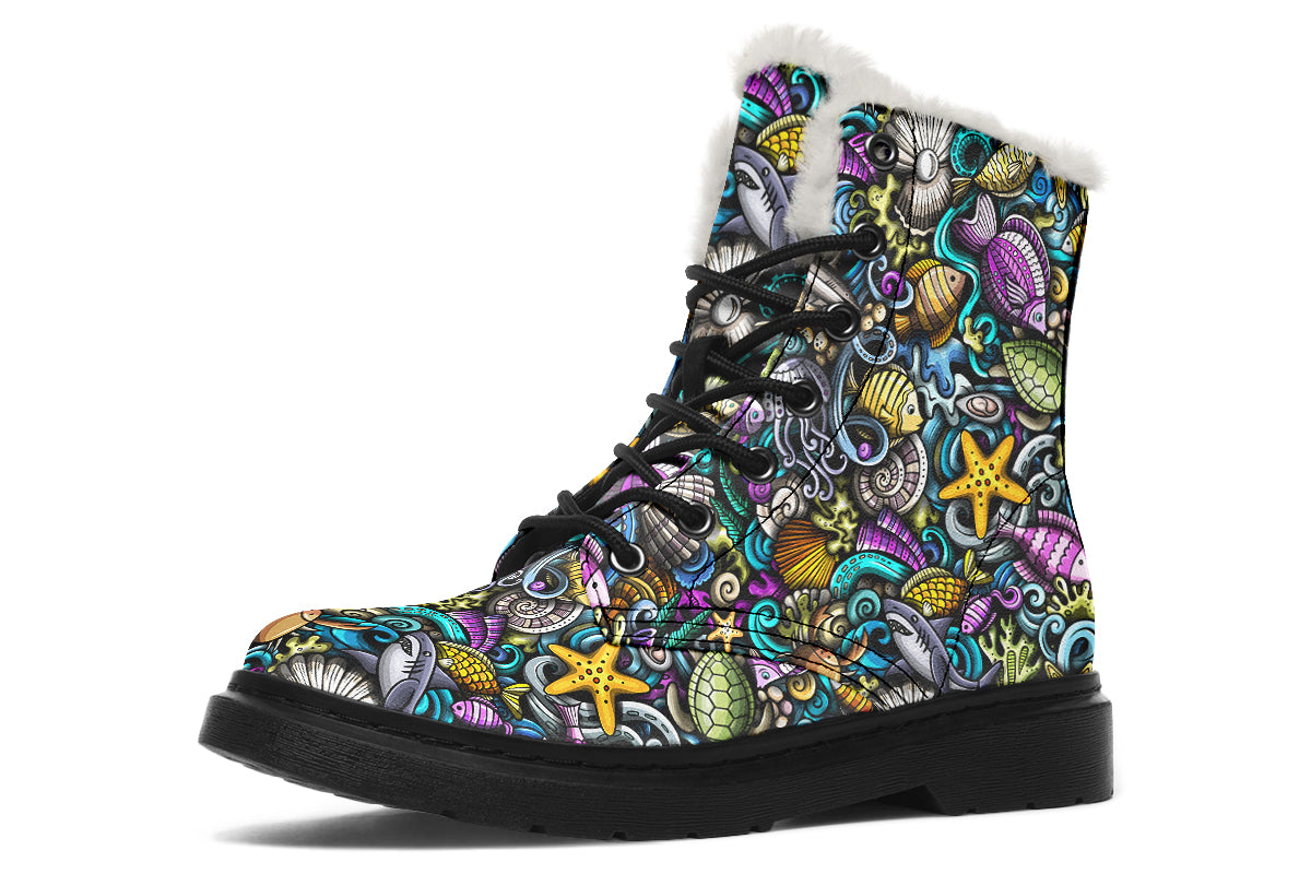 Reef Riot Faux Fur Boots