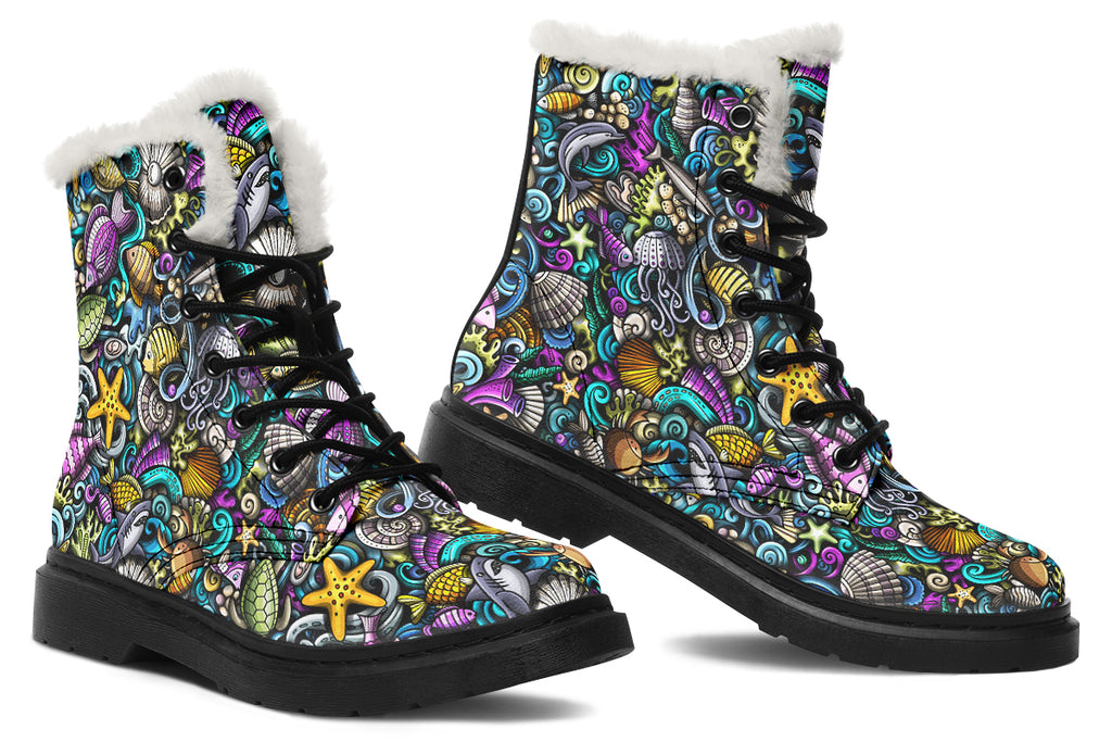 Reef Riot Faux Fur Boots