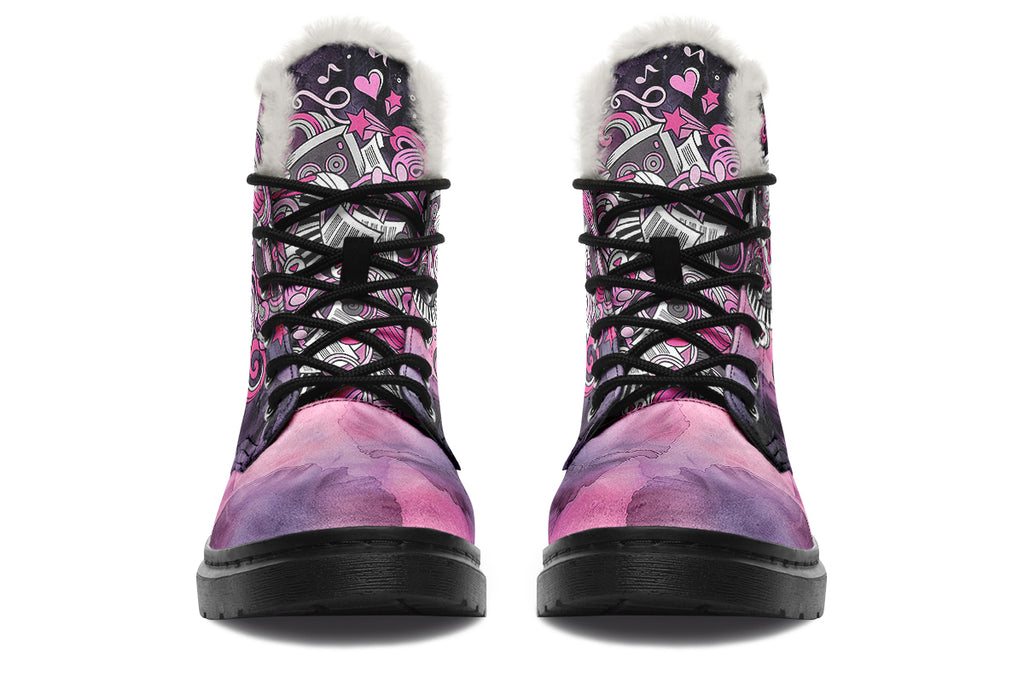 Rock Chic Faux Fur Boots