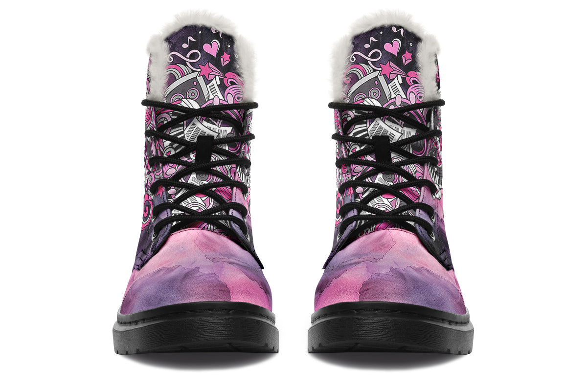 Rock Chic Faux Fur Boots