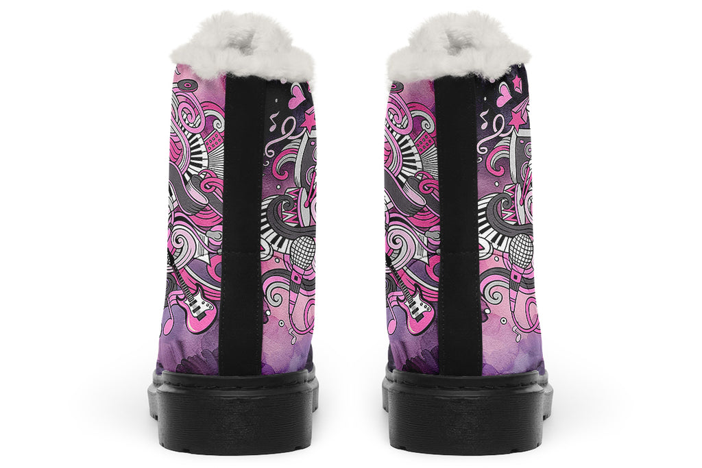 Rock Chic Faux Fur Boots