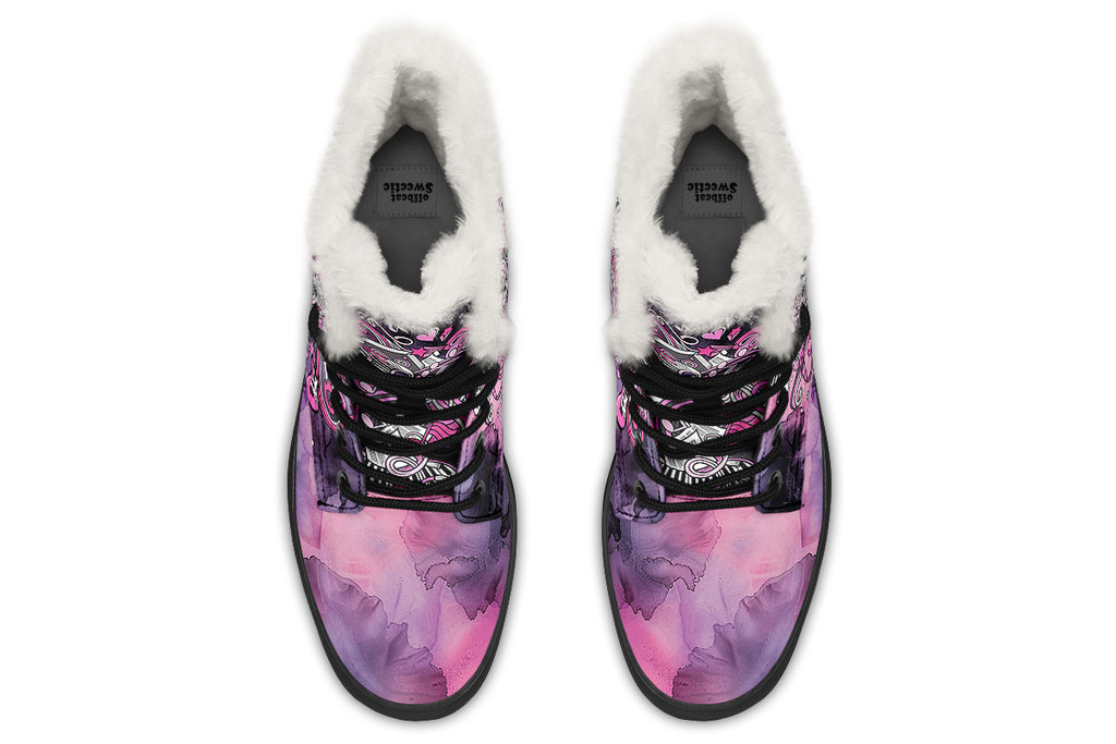 Rock Chic Faux Fur Boots