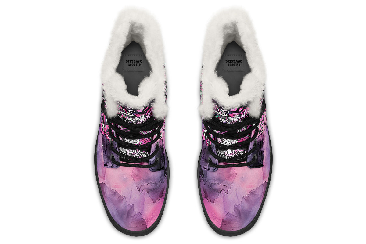 Rock Chic Faux Fur Boots