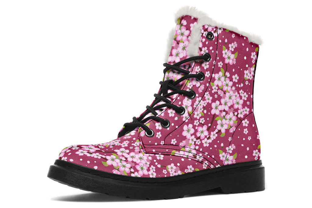 Sakura Faux Fur Boots - Offbeat Sweetie