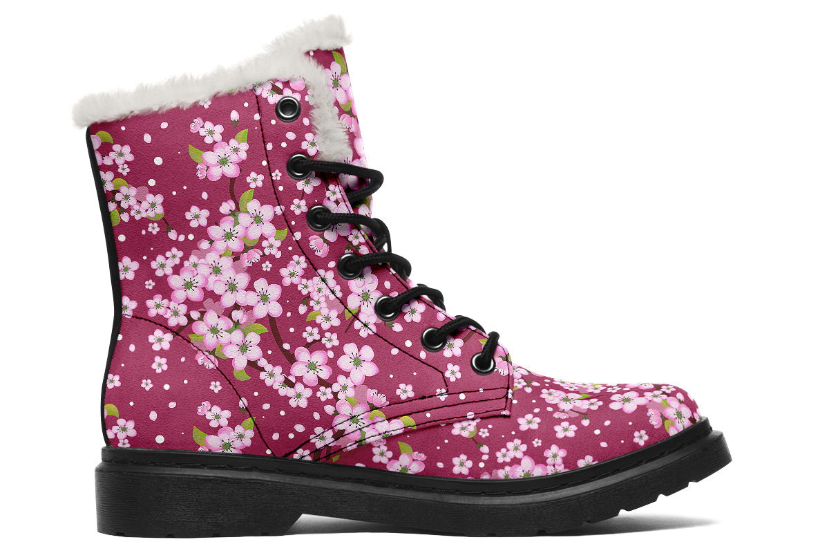 Sakura Faux Fur Boots - Offbeat Sweetie