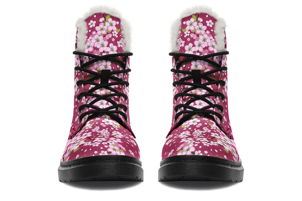 Sakura Faux Fur Boots - Offbeat Sweetie