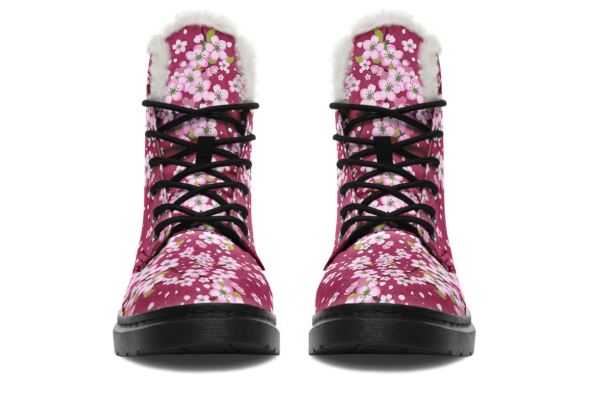 Sakura Faux Fur Boots - Offbeat Sweetie