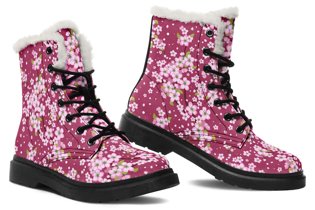 Sakura Faux Fur Boots - Offbeat Sweetie
