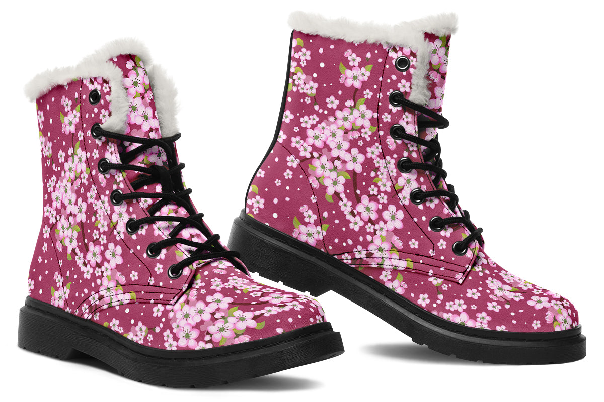 Sakura Faux Fur Boots - Offbeat Sweetie