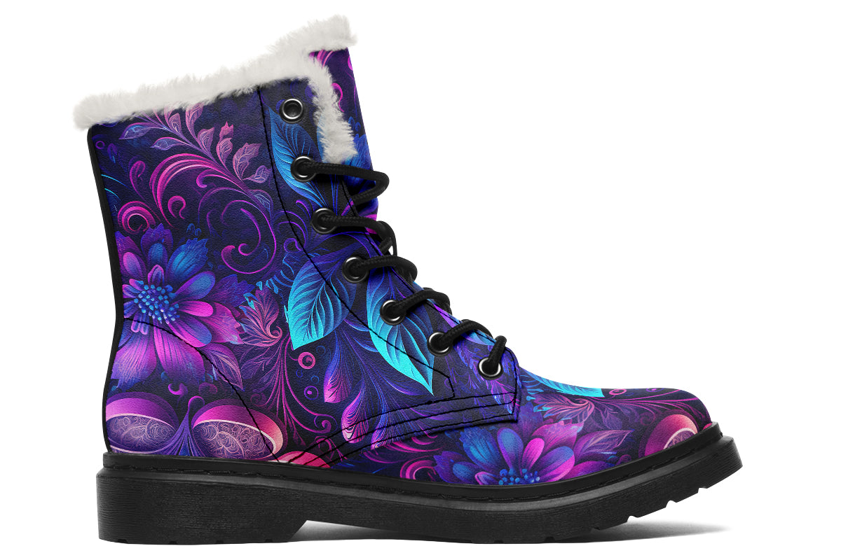 Secret Garden Faux Fur Boots - Offbeat Sweetie