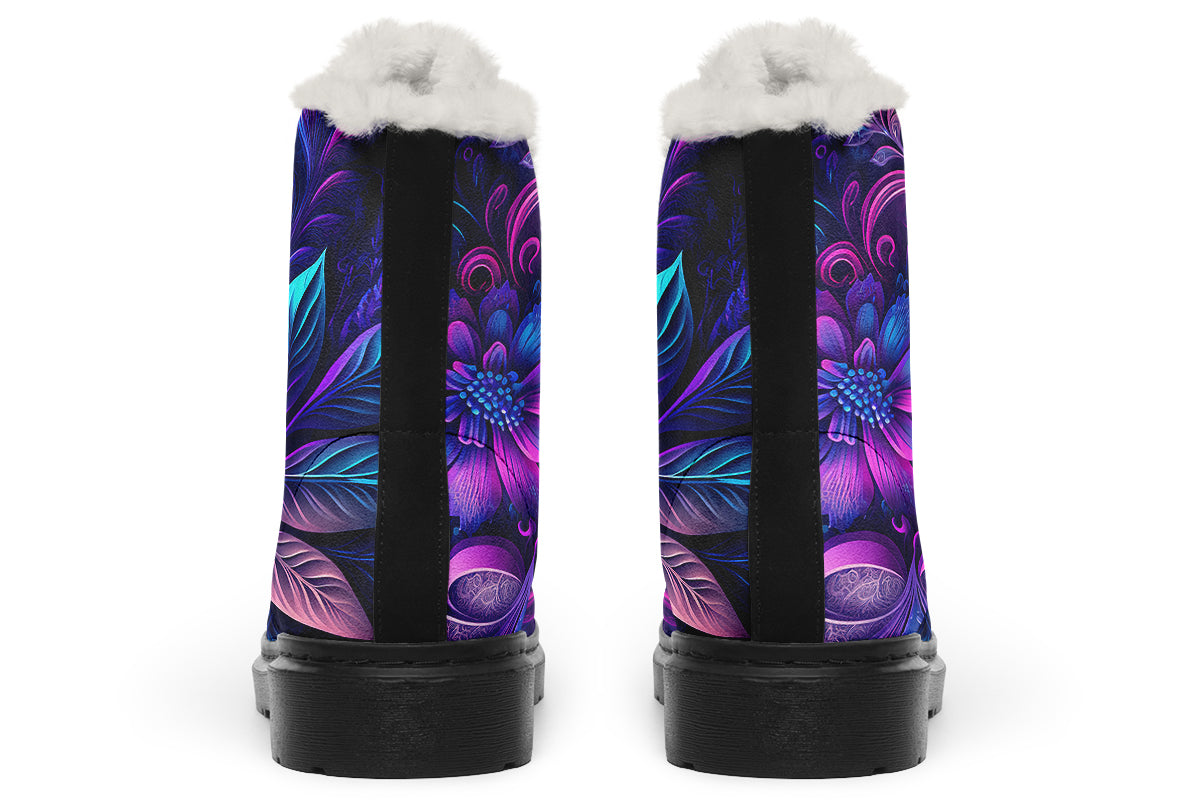 Secret Garden Faux Fur Boots - Offbeat Sweetie